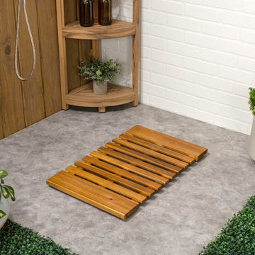 Paige Modern Classic Acacia Wood Slat Mat